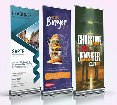 Roll up banner design advertising design banner banner ad designs branding graphic design logo pull up retractable banner roll up standee