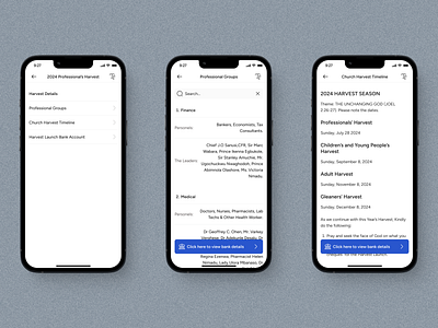 Church App: Harvest Details 3d animation app branding design graphic design illustration ios iphone logo minimal mobile ui ux