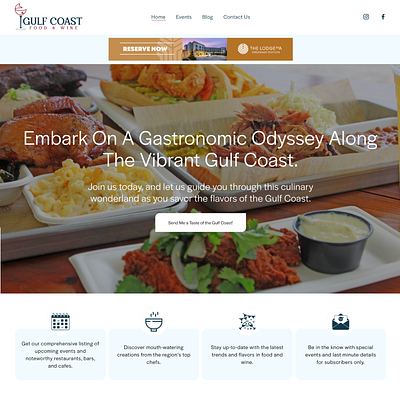 Restaurant Website Design figma