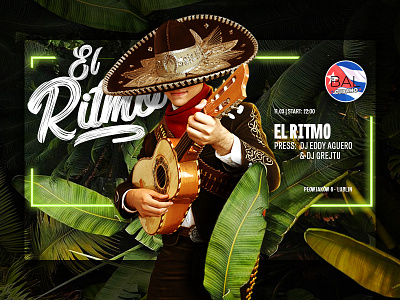 Cubano - El Ritmo advertisement design graphic design illustration typography