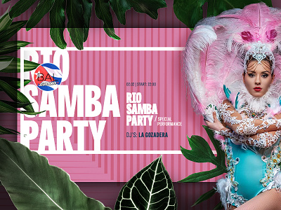 Cubano - Rio Samba advertisement design graphic design illustration typography