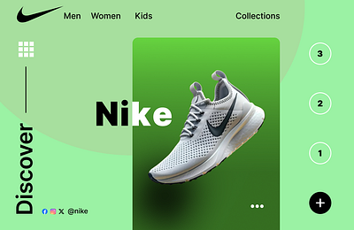 Single page dersign for Nike ui