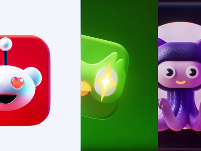 Cute app icons 3d animation appicons c4d icons illustration