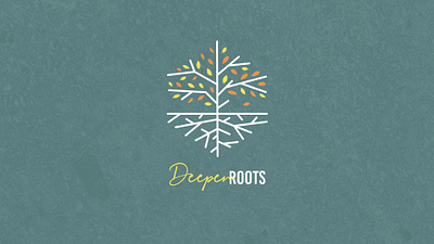 Deeper Roots Sermon Series Art branding graphic design logo minimal sermon series art