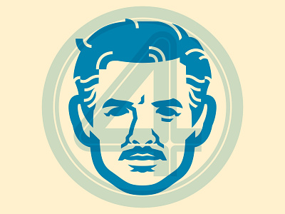 Mr Fantastic // Padro Pascal comics fantastic four ff4 logo marvel minimal mr fantastic padro pascal reed richards