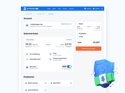 Business Trip Management account management booking platform booking system business travel corporate travel employee management payment integration ticket selection travel app ui travel dashboard travel expenses travel management travel platform trip planner user interface ux design uxui web design