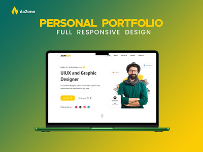 Personal Portfolio Website aczone animation animation coding personal personal portfolio website portfolio ui website