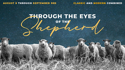 Through The Eyes of the Shepherd Sermon Series Cover Art branding content design graphic design photoshop sermon series art social media marketing