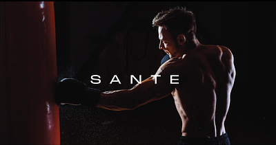 Sante app branding design graphic design gym logo typography