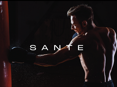 Sante app branding design graphic design gym logo typography