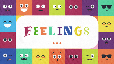 Feelings Sermon Series Cover Art colorful art graphic design