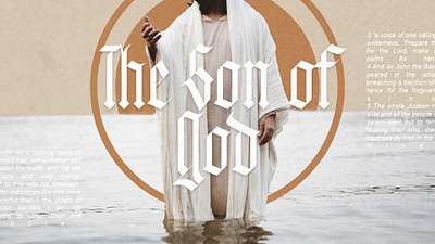 The Son of God Sermon Series Cover Art art direction church branding church graphics creative arts graphic design sermon series art