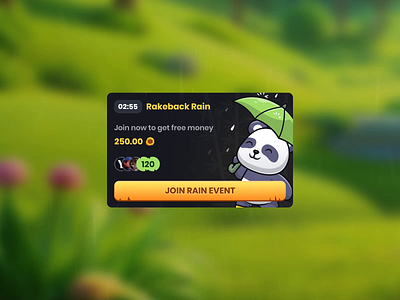 Casino Panda - Rakeback chat rain blockchain cashback casino casino app chat chat bubble gambling game art game interface game ui gaming interactive chat live casino product design rakeback roulette