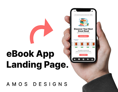 eBook Landing Page 3d branding design figma graphic design landing page logo mobile app product design ui user interface ux web app