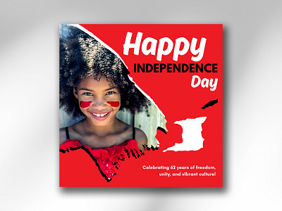 T&T Independence Day Canva Social Media Post Template branding canva caribbean graphic design independence minimal social media trinidad trinidad tobago trinidad tobago