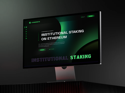 Staking - Crypto Landing Page anding page crypto cryptocurrency dao exchange ico staking token web design web3