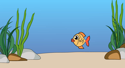 Angry Fish 2d after effects angry animation argentina bubbles cute design draw fish freelance gif illustration illustrator motion design motion graphics