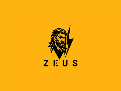 Zeus Logo beard character energy goddess gods man with beard memorable old men olympus pantheon power men professional thunderer zeus zeus bolt zeus god zeus head zeus logo zeus power zeus thunder