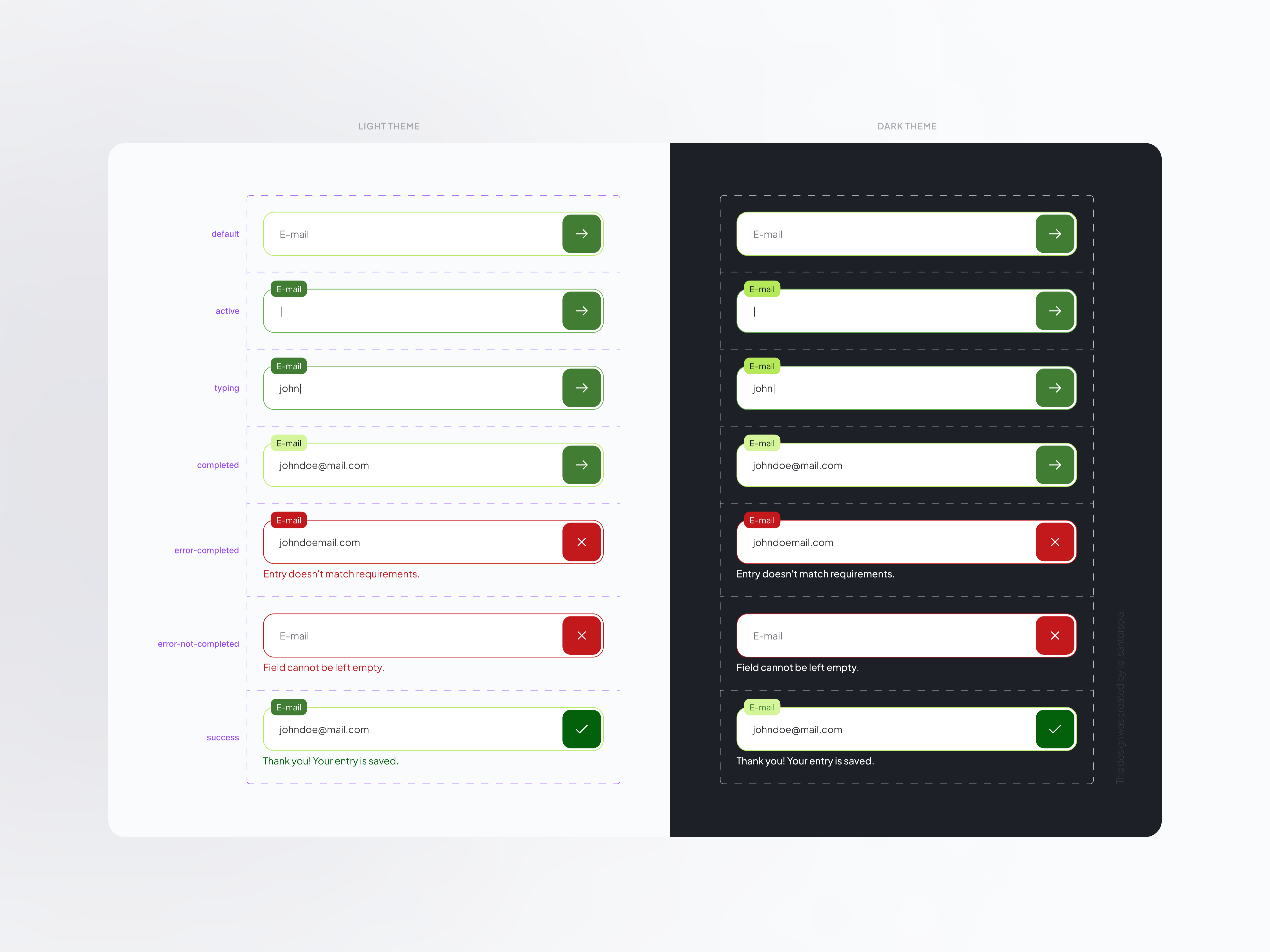 Input Component States creative process ui