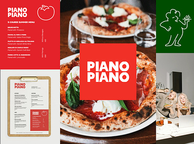 Italian Restaurant Branding, Menu & Logo branding branding identity copenhagen denmark design graphic design graphics identity illustration italian layout logo menu menu design pizza restaurant ui