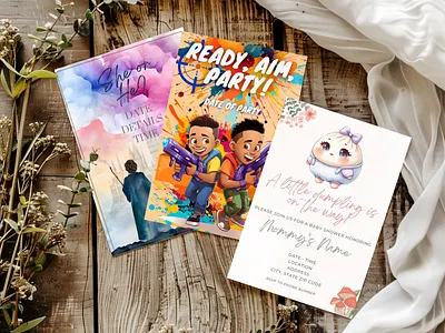 Custom Invitations - These are my favs! custom design design graphic design invitation print products