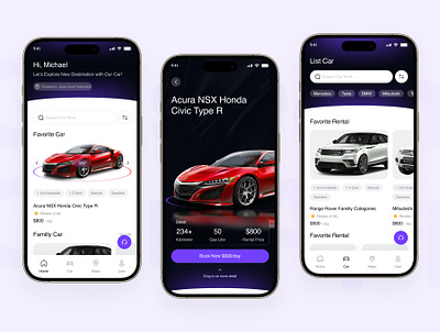 Gasrent Car App - Car Rental App app rental application booking car car app car booking car hire car rental app clean design gas mangcoding minimalize rent car app rental app rental car app ui uiux ux