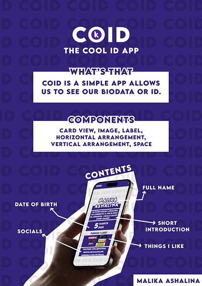 COID ID Card Poster graphic design poster ui