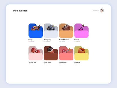 #DailyUI: Day 44 - Favorites 3d 3d art android app bookmark collections dailyui day 44 favorites design favorites files google graphic design illustration liked mobile saved ui ux web