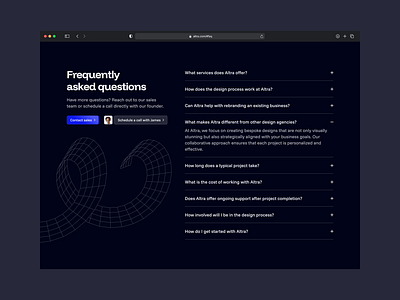 FAQ Section branding dark dark mode design faq font graphic design hero illustration landing page light light mode typography ui ux web web design webpage