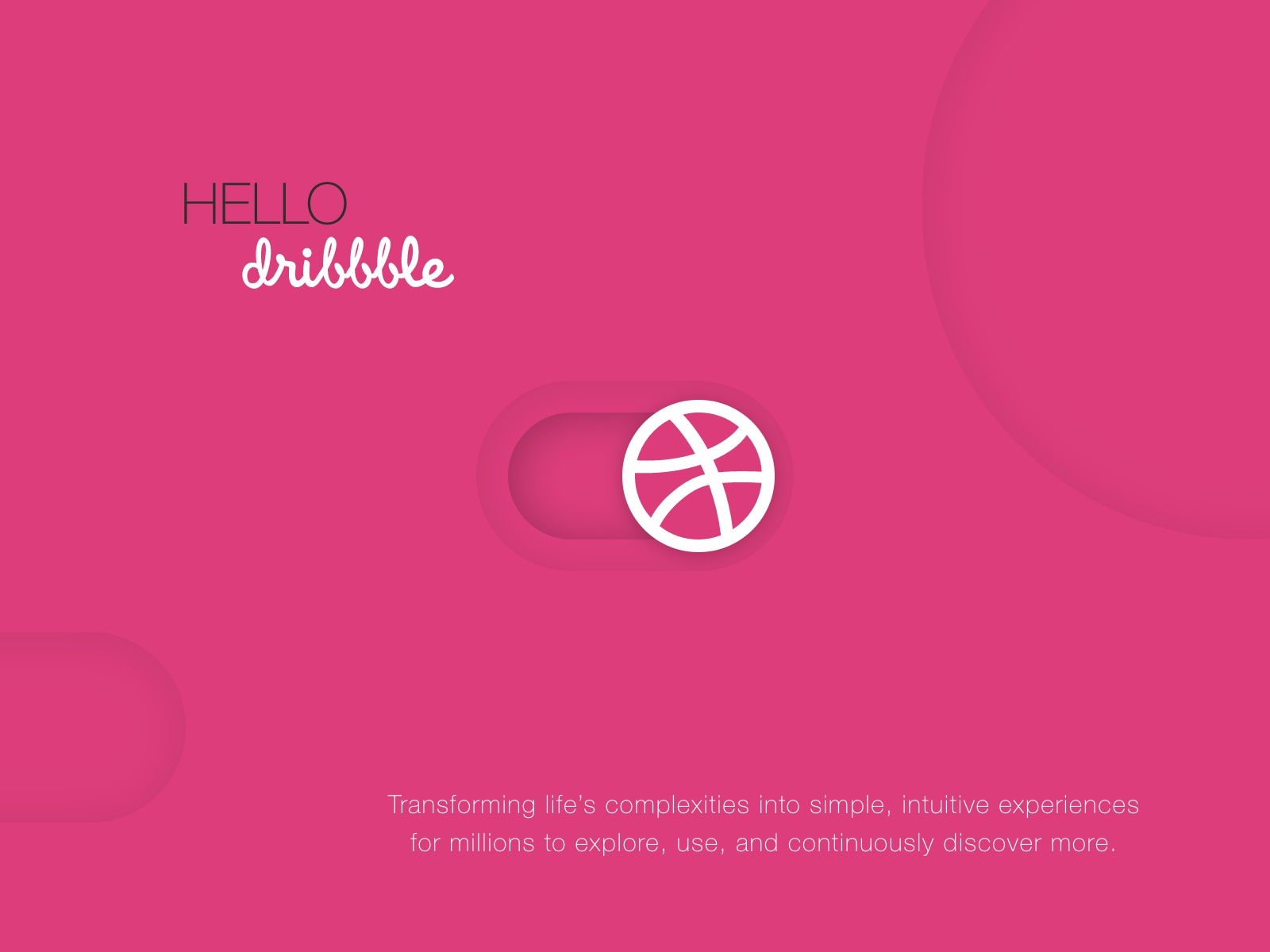 Hello Dribbble! aestheticdesign animation appinterface branding cleandesign designinspiration designphilosophy dribbble dribbblecommunity firstshot graphic design iosdesign logo minimaldesign motion graphics productdesign ui uidesign userexperience