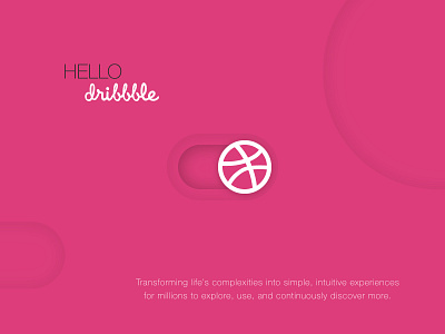 Hello Dribbble! aestheticdesign animation appinterface branding cleandesign designinspiration designphilosophy dribbble dribbblecommunity firstshot graphic design iosdesign logo minimaldesign motion graphics productdesign ui uidesign userexperience