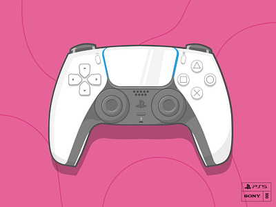 Playstation 5 branding controller design designerachit digital art editorial gaming graphic design icon illustration playstation playstation5 ps5 vector illustration wire