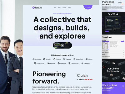 Firqah Agency Landing page agency agency landing page branding creative agency design digital marketing dribbble firqah agency firqah lab landing page design marketing modern agency seo agency ui uiux web design website website design