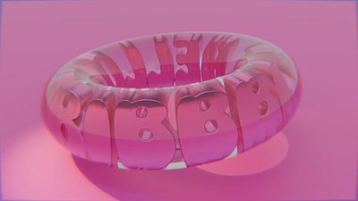 Hello Dribbble 🦩 3d 3danimation animation blender dribbble glass rotation