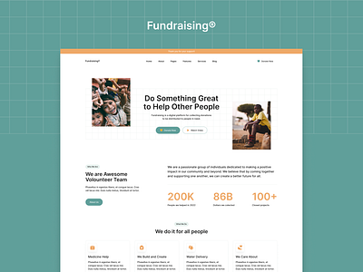 Fundraising charity website template figma design professional design responsive design ui design webdesign webdesigners webflow webflow design webflow designers webflow website website design website template