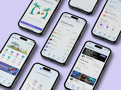 XcelPay Wallet Mobile App Design app design bitcoin btc crypto wallet design eth ethereum mobile app mobile design ui uiux ux wallet app