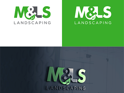 Negative Space Landscape Logo flat landscape landscape company landscape company logo lawn lawn logo lettermark minimal modern mowing negative space negative space logo design