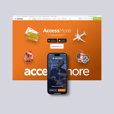 Access More - Access Bank PLC access bank africa african animation branding design graphic design landing page mobile apps nigeria nigerian ui uidesign uiux ux website