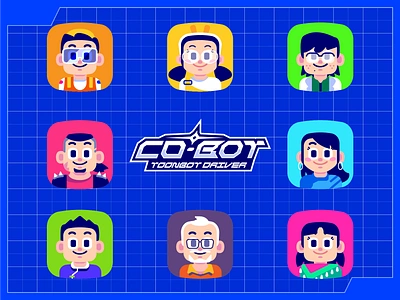 CO-Bot 🤖 ToonBot Driver avatar battle game blueprint brawl star character character design co pilot game game art game design game profile gundam illustration mobile game pilot player profile picture robot robot game side kick