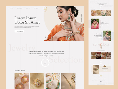 Jewellery Website Design creative fashion jewellery landingpage responsive ui ux website women