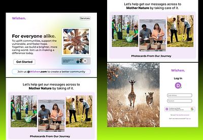 Wishen Resources Conservation Website product design ui ux website