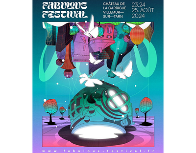 Fabulous Festival X Denis Freitas design event festival logo music posters