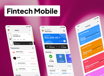 Fintech Mobile IOS design fintech mobile neo bank product ui ux