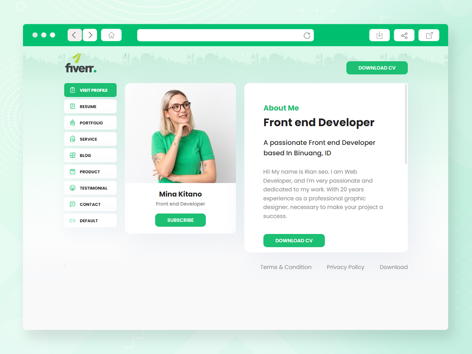 Example of Blogger Template Design Website
