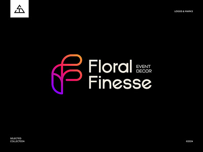 Floral Finesse brand identity branding concept logo creative designer design designer event decor floral finesse graphic design graphic designer logo logo design logo designer logolove logomark logos logotype modern logo vector visual identity