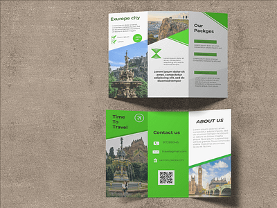 Trifold Brochure Design bifold design branding flyer design graphic design logo design motion graphics standee trifold design zfold design