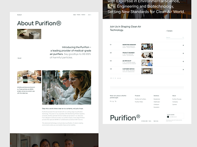 Purifion - Ecommerce Homepage b2b clean futuristic home homepage humidifier interior iot landing page minimal minimalist modern online shop product shop simple smart home startup ui ux web design