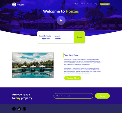 Home Page Design adobe adobexd branding design figma graphic design ui ux