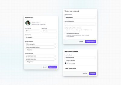 📝 dashboard design system edit form modal product design ui component ui design ux design web app