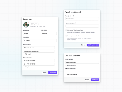 📝 dashboard design system edit form modal product design ui component ui design ux design web app